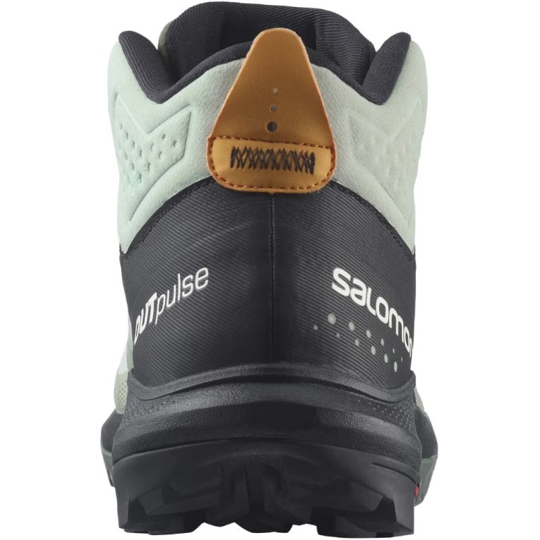 Botas Montaña Salomon Outpulse Mid GTX Hombre Verde Menta Negros | MX NFVE478